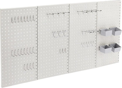 48-Piece Gray Metal Pegboard Kit