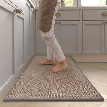 Washable Non-slip Kitchen Sisal Running Rug