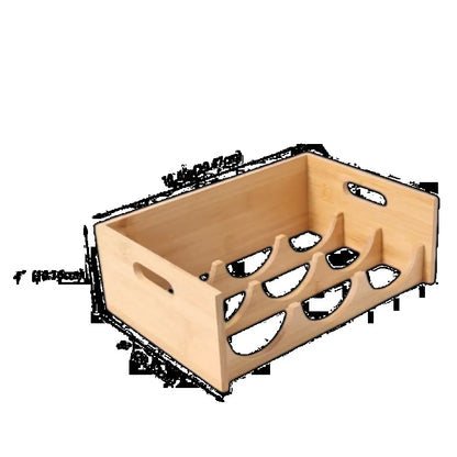 Bamboo Bottle Organizer Kitchen Storage Rack