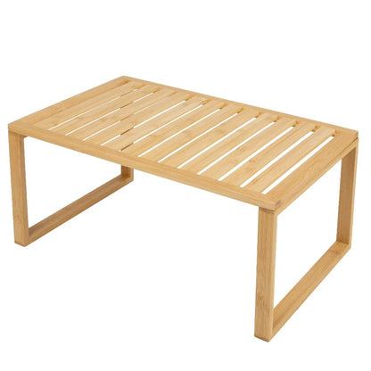 Stackable Bamboo Shelf  Storage Organizer