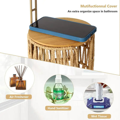 Toilet Paper Holder with Storage