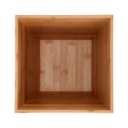 Bamboo Bathroom Waste Bin Eco Friendly Compact Design