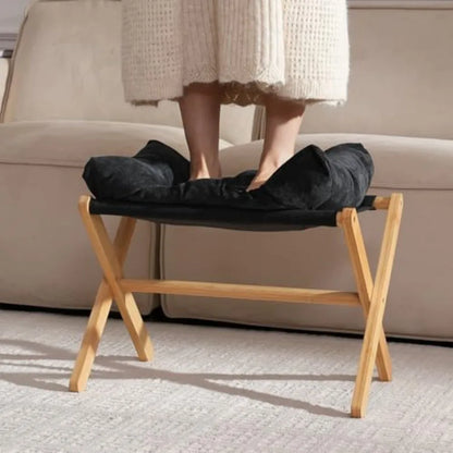 Feet Rest- Bamboo Foldable Stool