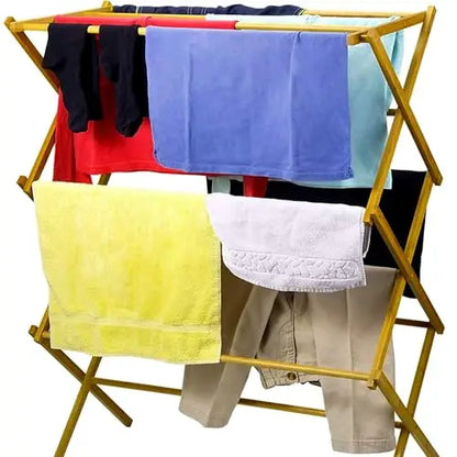 Bamboo Folding Laundry Drying Rack