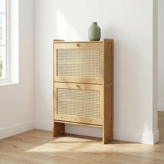 Shoes Storage Organizer with 2 Flip Drawers