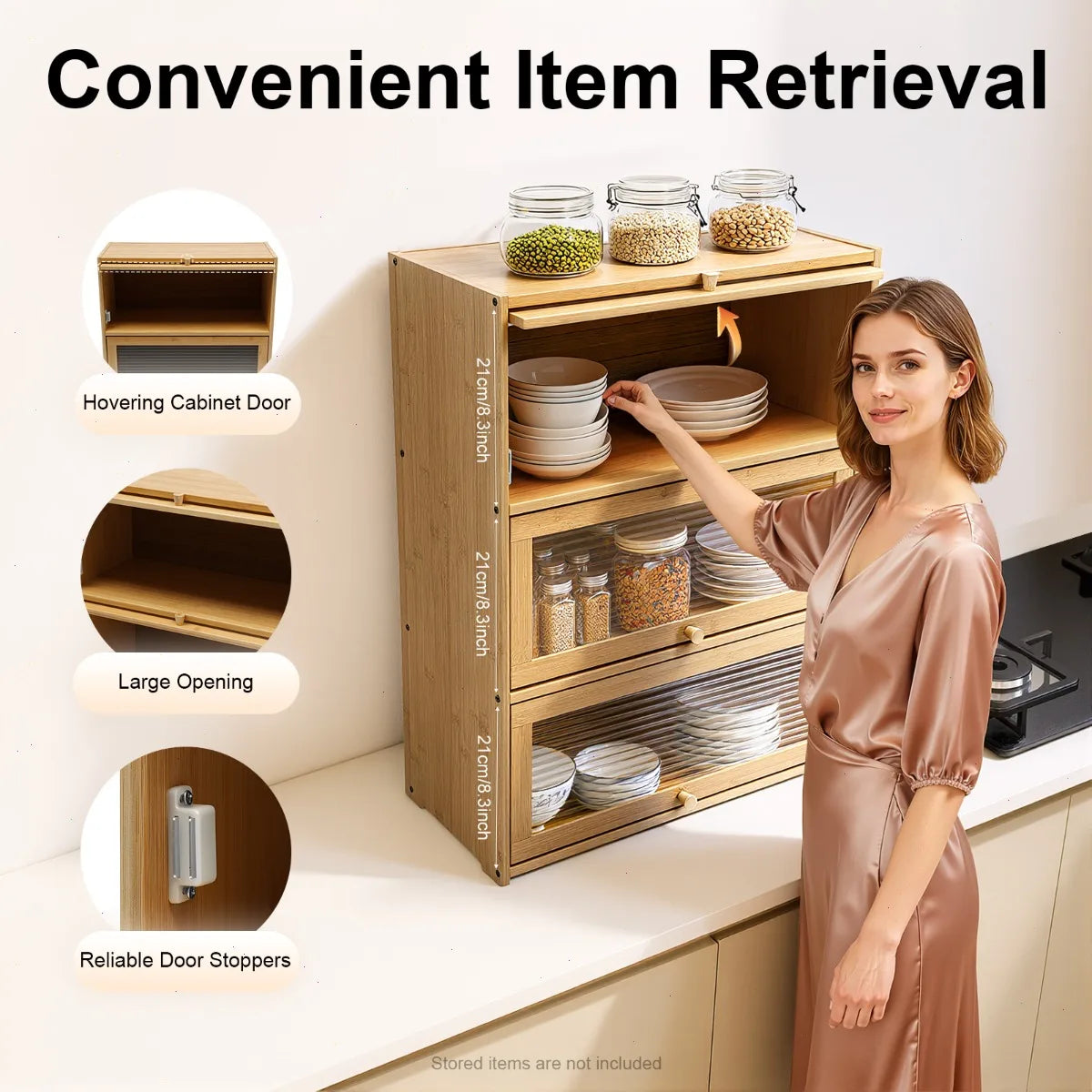 Kitchen Pantry Sideboard Storage Cabinet