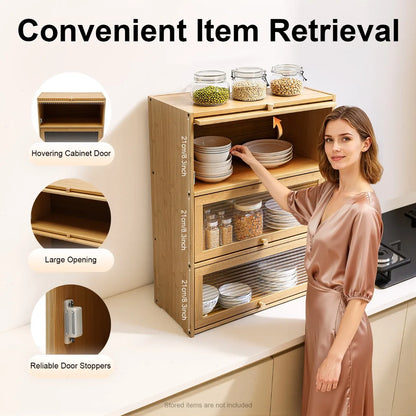 Kitchen Pantry Sideboard Storage Cabinet
