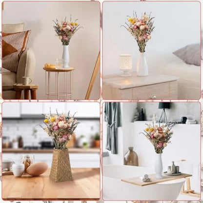 Dried Flowers Set with Baby's Breath Eucalyptus