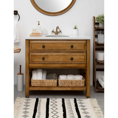 Basket Toilet Paper Wicker Storage Built-in Handles
