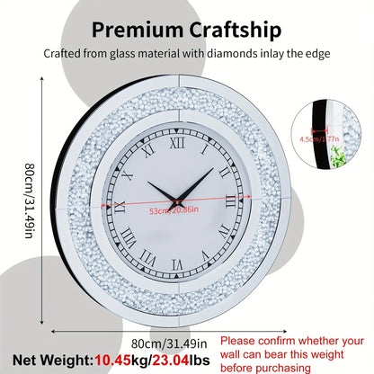 Decorative Wall Round Mirror Clock