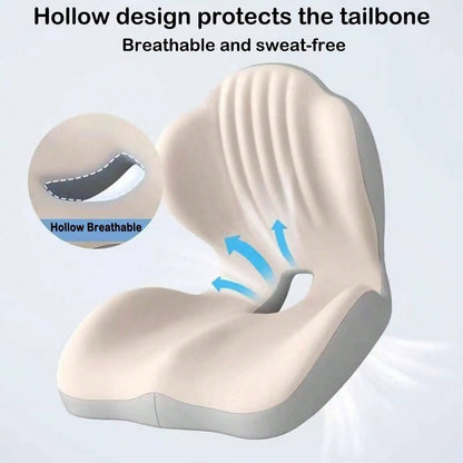 Memory Foam L-Shaped Seat Cushion Lumbar Support