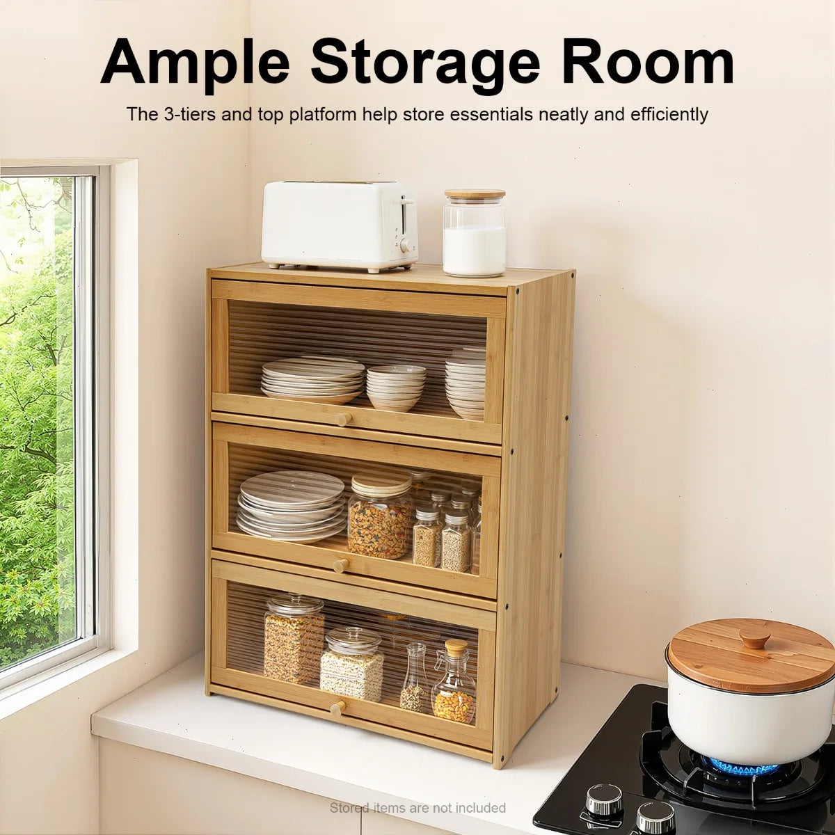 Kitchen Pantry Sideboard Storage Cabinet