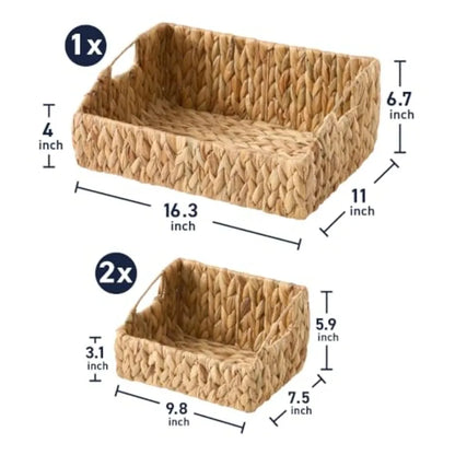 Water Hyacinth Storage Baskets Handwoven