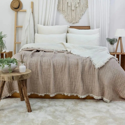 8-Layer Muslin Cotton Quilt Blanket