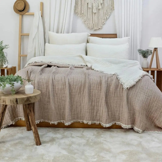 8-Layer Muslin Cotton Quilt Blanket