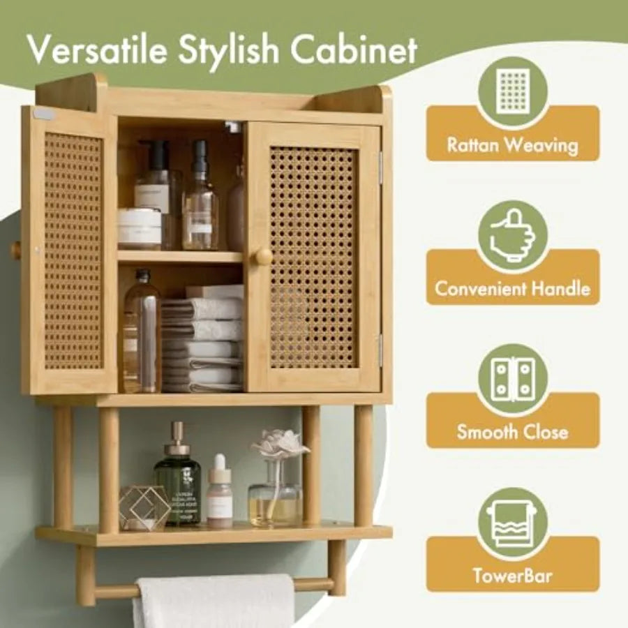 Bathroom Wall Cabinets Bamboo Medicine Cabinet