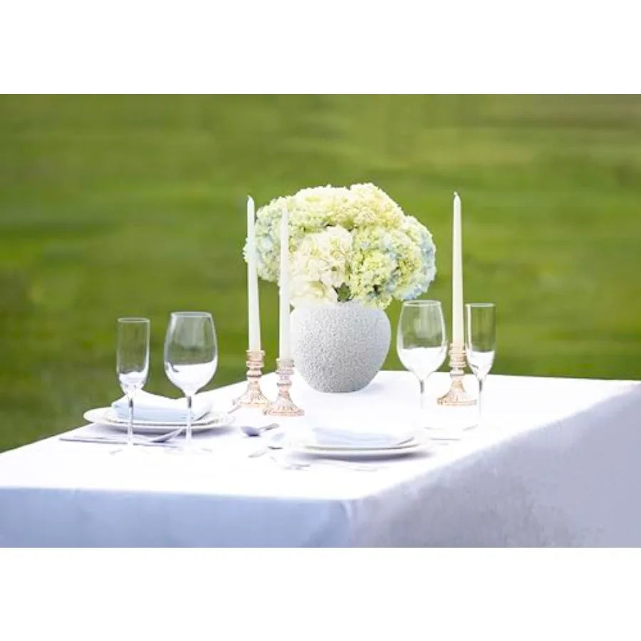 White Ceramic Textured Flower Vase