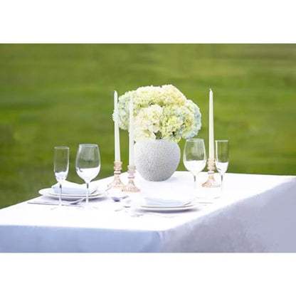 White Ceramic Textured Flower Vase