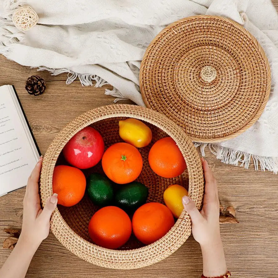 Woven Bread Basket Natural Rattan Basket