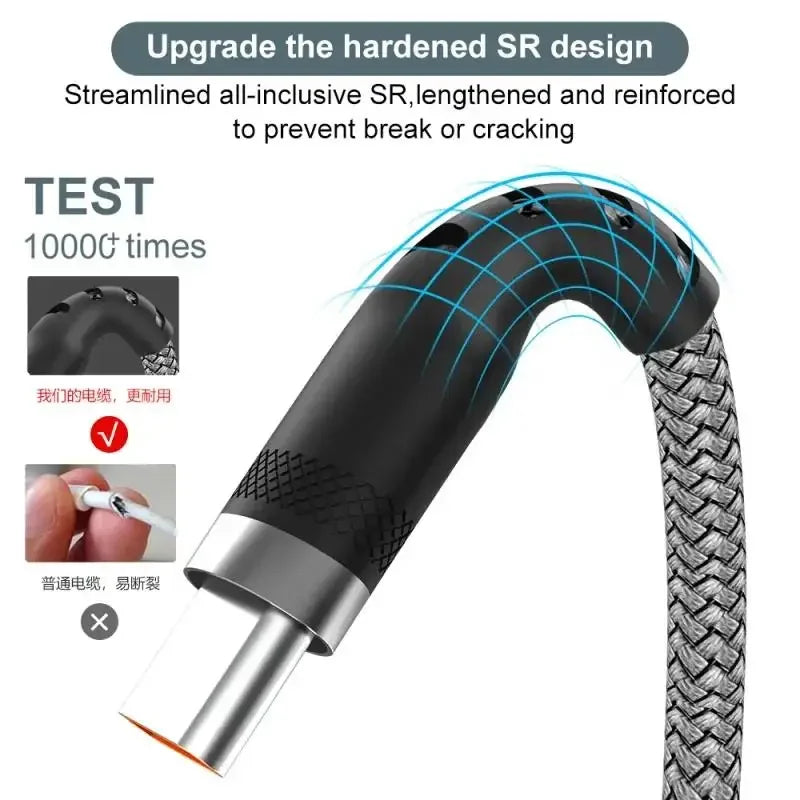 USB Type C Cable 5A Super Fast Charge Cable