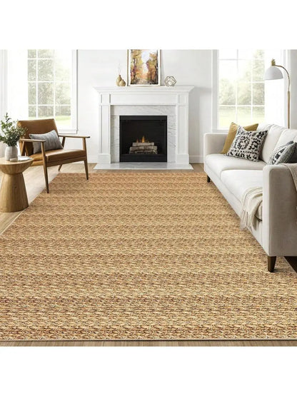 Modern Non-Slip Woven Jute Runner Rug