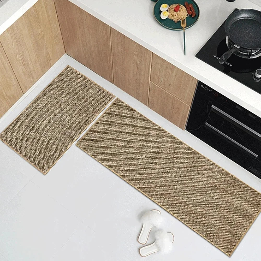 Washable Non-slip Kitchen Sisal Running Rug