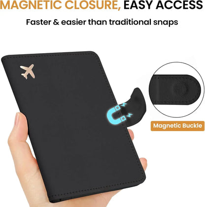 RFID Blocking Leather Passport Holder