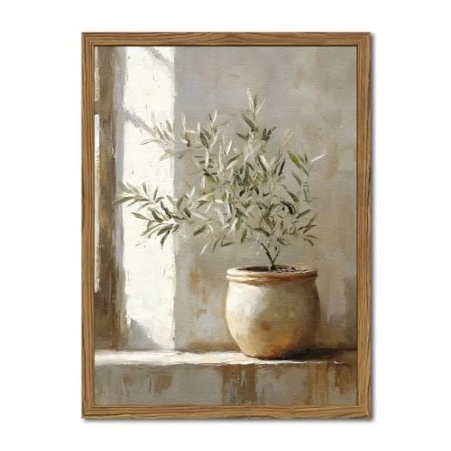 Framed Vintage Wall Art  Plant Paintings