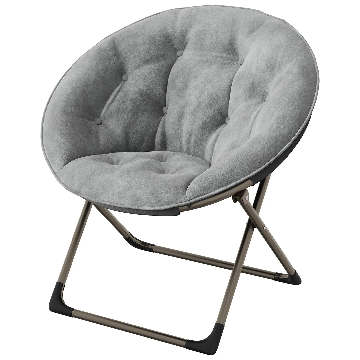 Comfy Oversized Soft Plush Fabric Saucer Chair