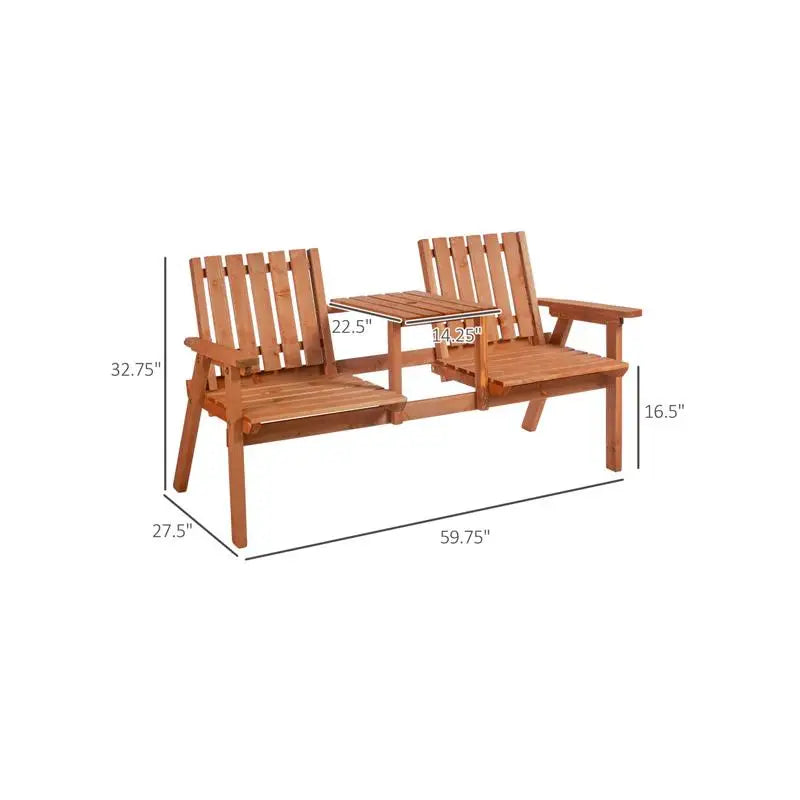 Garden Bench and Chair Set for Outdoor Spaces