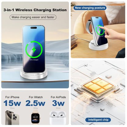 3 In 1 Magnetic Wireless Charger Stand