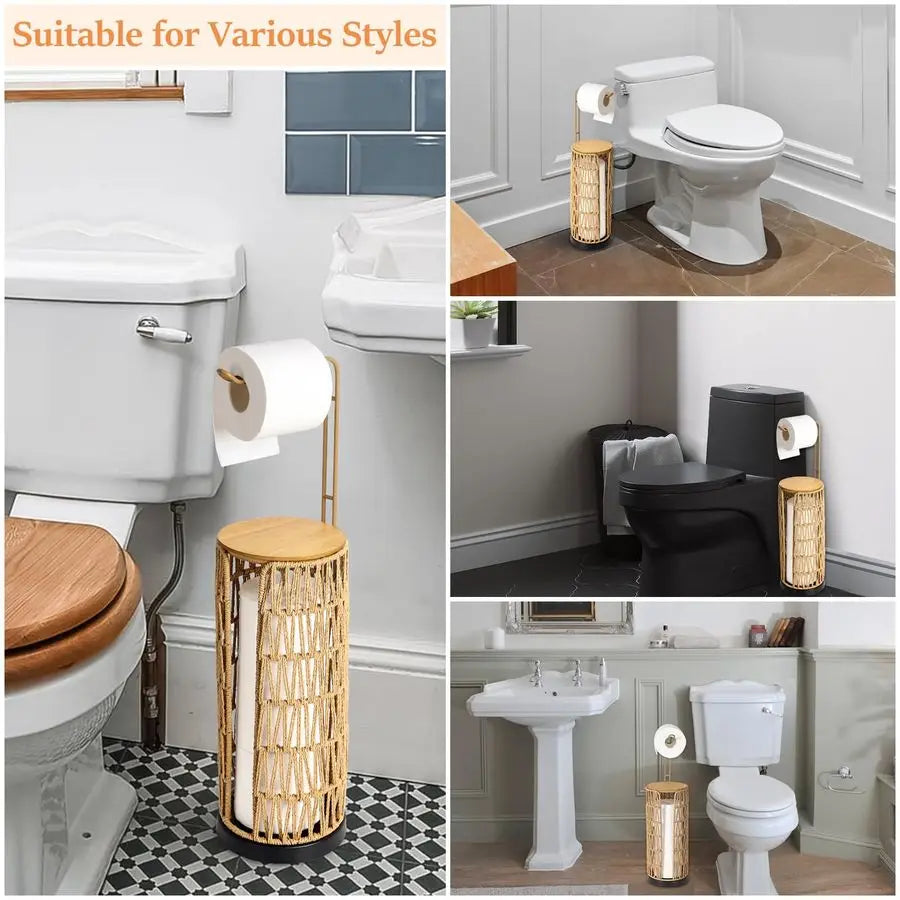 Toilet Paper Holder with Storage