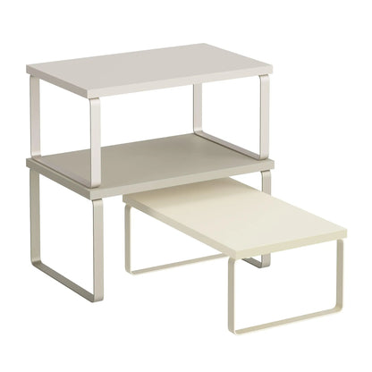 Cabinet Organizer Shelf Set of 3 Kitchen Counter Shelves