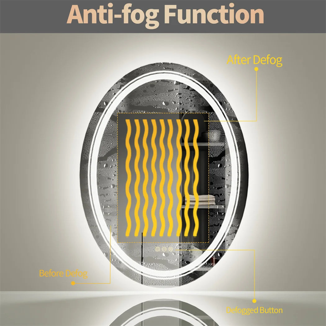 Dimmable  Frameless LED Bathroom Mirror