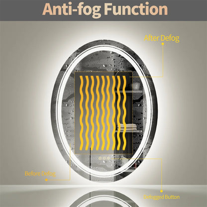 Dimmable  Frameless LED Bathroom Mirror