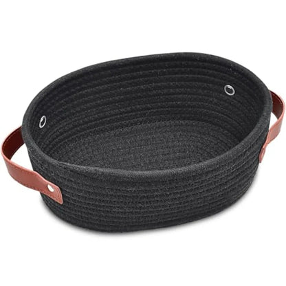 Small Woven Mini Cotton Rope Storage Basket