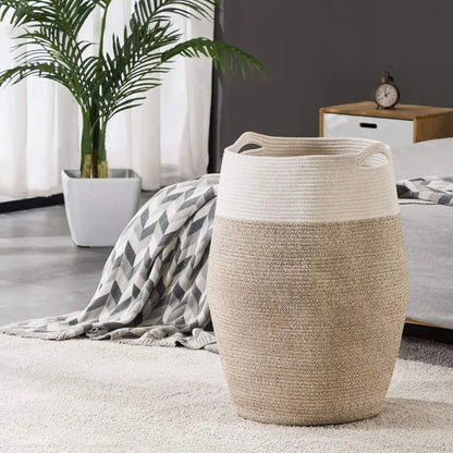 Rope Laundry Hamper Collapsible Basket