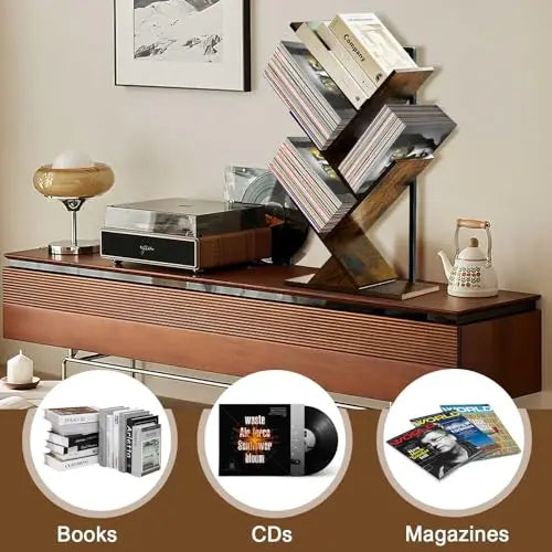 Five Tier Tree Wall Floating Bookshelf
