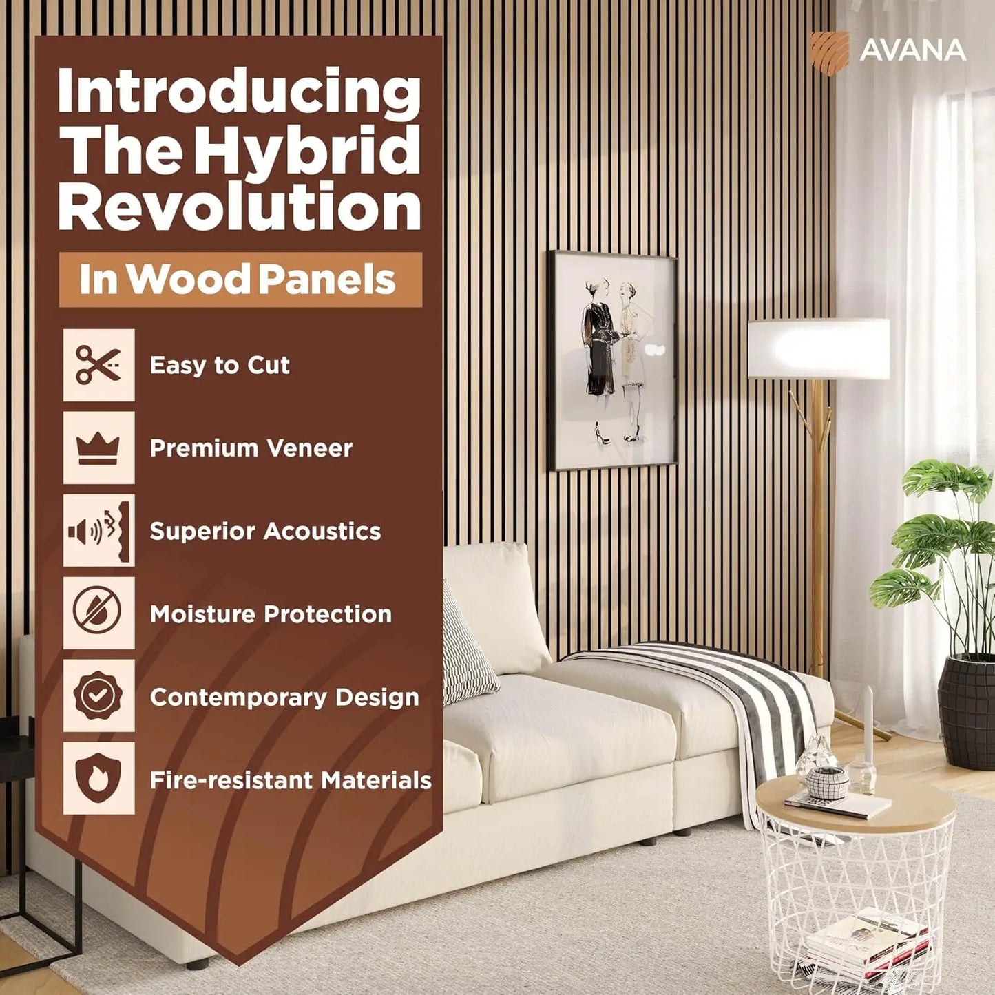 White Oak Acoustic Wood Wall Panels
