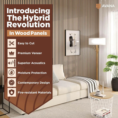 White Oak Acoustic Wood Wall Panels