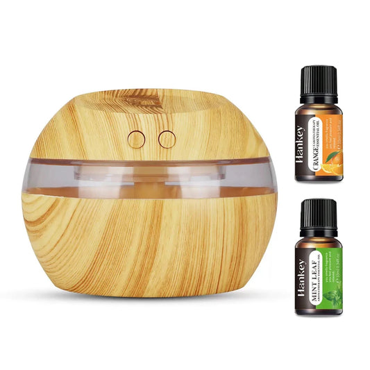 300ml Wood Grain Humidifier & Aromatherapy Diffuser