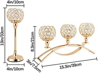 Gold Candle Holders for Table Centerpieces