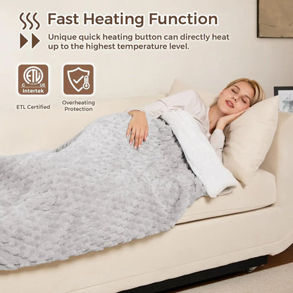 Wearable Heated Blanket Hoodie with Heating Levels
