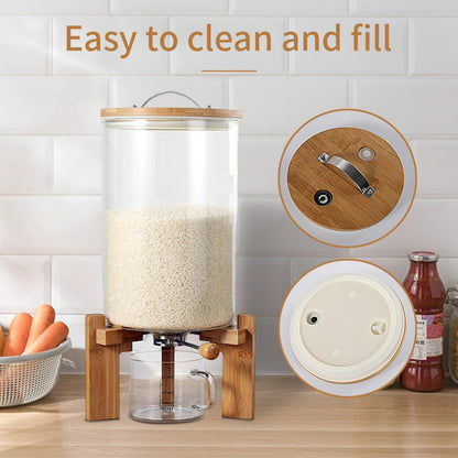 Creative Glass Food Storge For Kitchen Organization