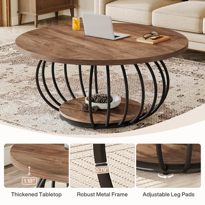 Round Coffee Table for Living Room