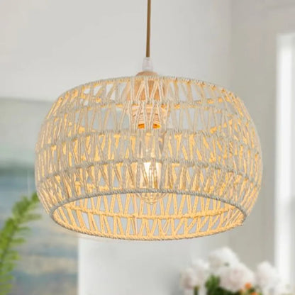 Rattan Pendant Light Fixture Ceiling Bohemian Chandelier