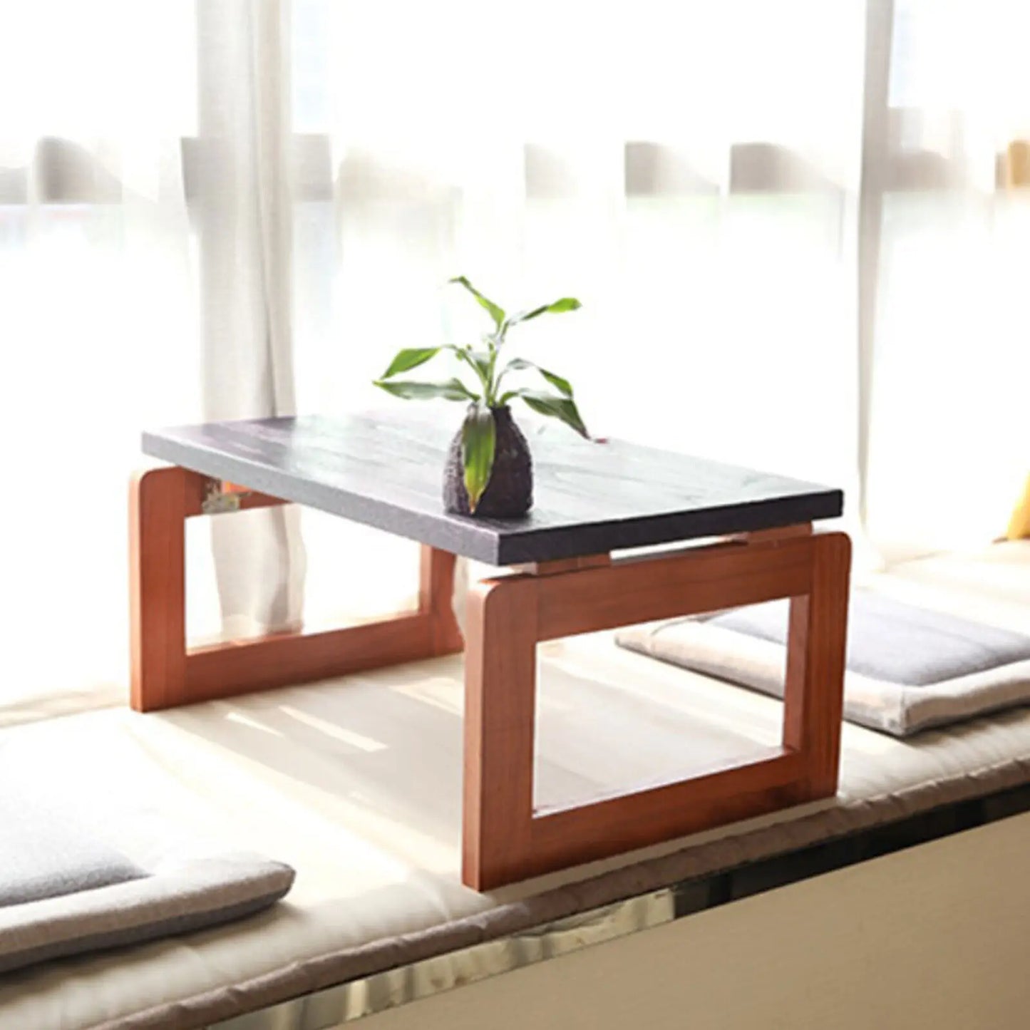Folding Wooden Coffee Table Indoor Outdoor Use