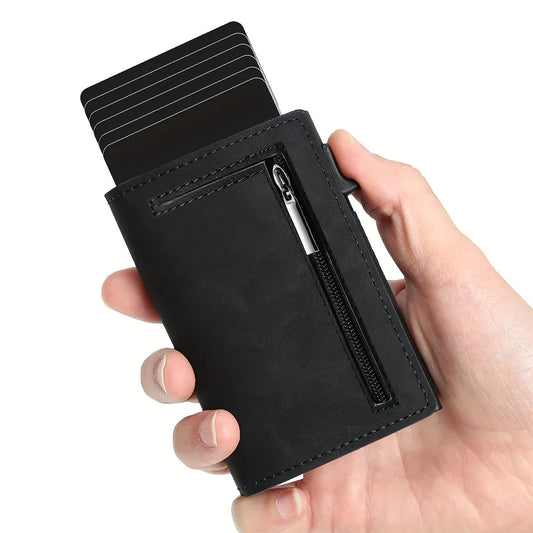 Anti-RFID Business Carbon Fiber Card Holder
