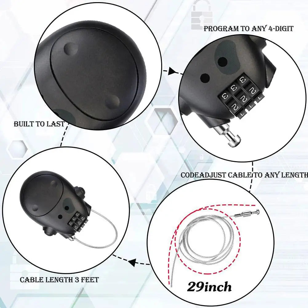 Password Lock Telescopic Wire Rope
