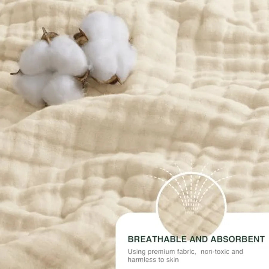 Lightweight Breathable 100% Cotton Muslin Blanket